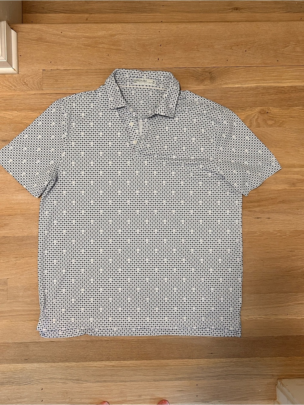 Kenneth Cole Golf Polo Martini GlassMicro-Print Medium